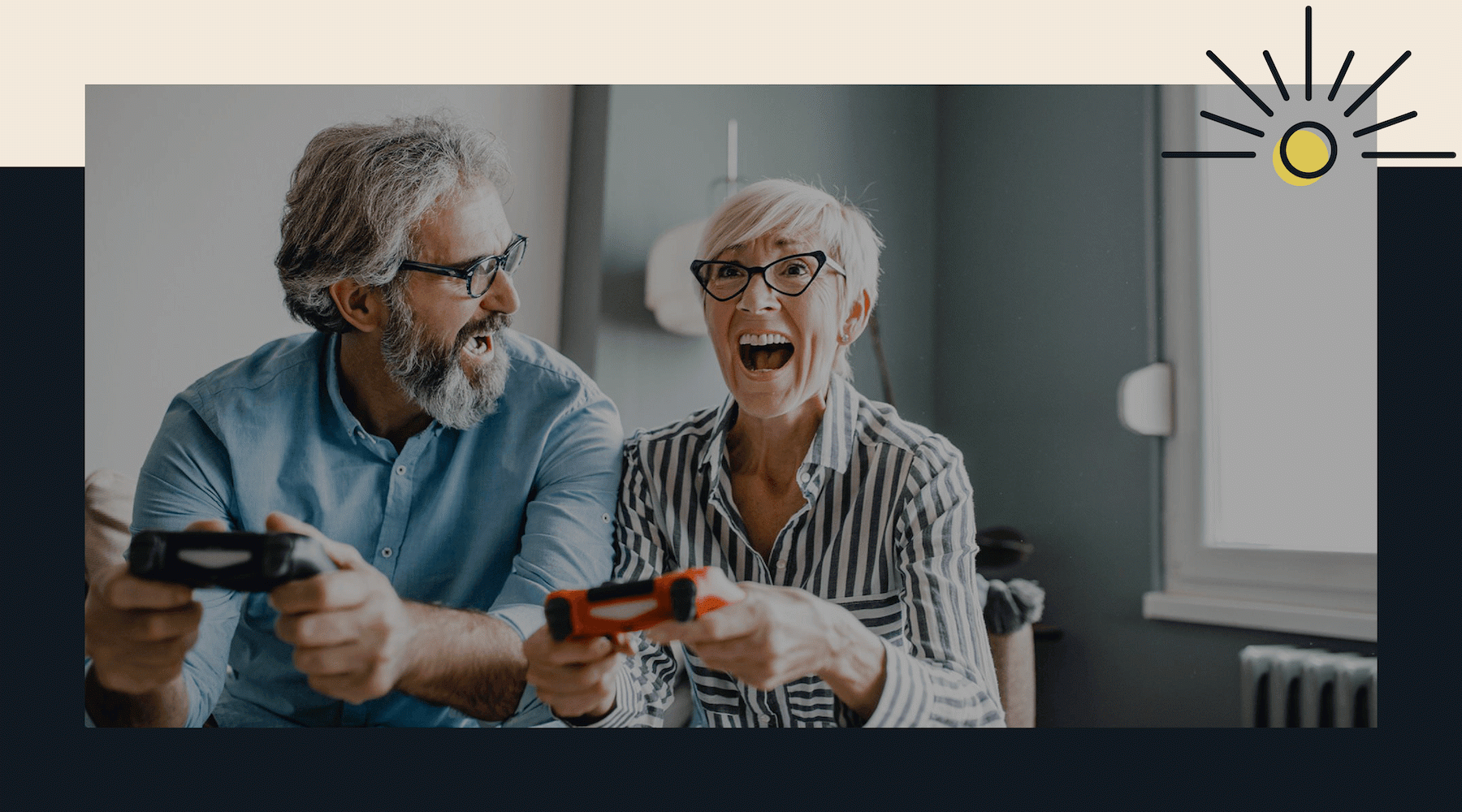 a family playing video games